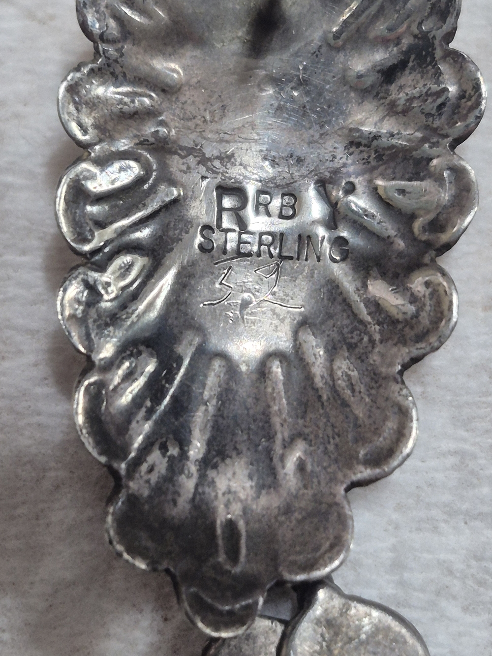 Vintage Running Bear RB Sterling Silver Turquoise Spiny Oyster Navajo Earrings - Picture 3 of 5